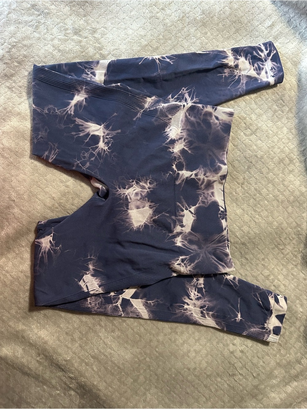 Tie-Dye Navy Seamless Leggings Set